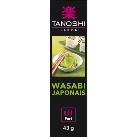 Tanoshi wasabi moutarde verte japonaise 43g