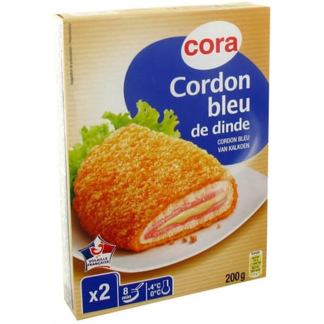 Cora cordon bleu de dinde 2x100g