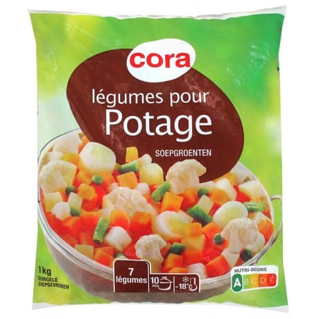 Cora légumes pour potage 1kg