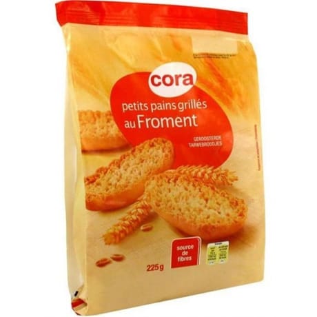 Cora petits pains grillés au froment 225g