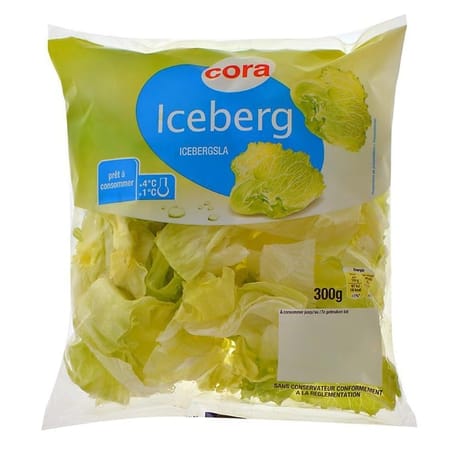 Cora salade iceberg sachet 300g