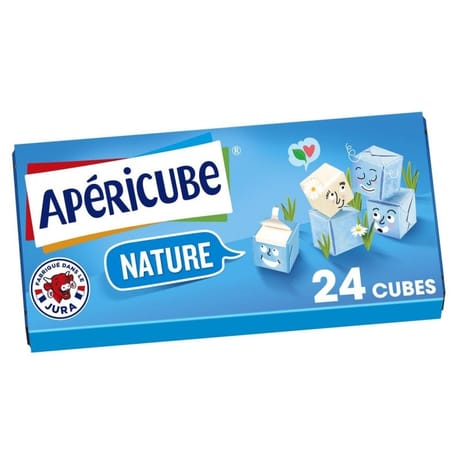 Apéricube nature 24 cubes 125 g