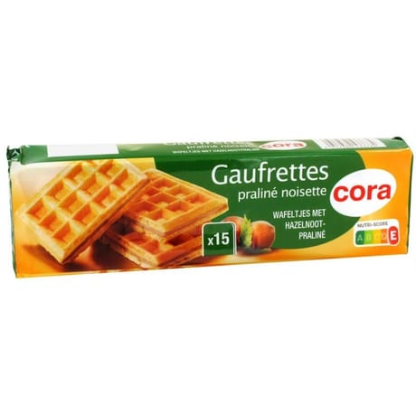 Cora gaufrettes praliné 110g