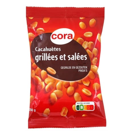 Cora cacahuètes grillées et salées 250g