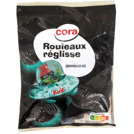Cora kido rouleau aromatisé à la réglisse sachet 300g