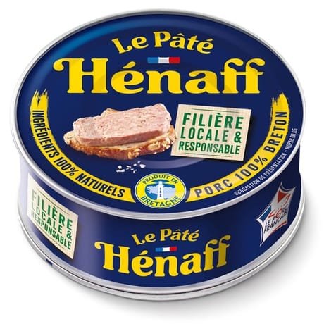 Hénaff pâté avec filets et jambons 78g