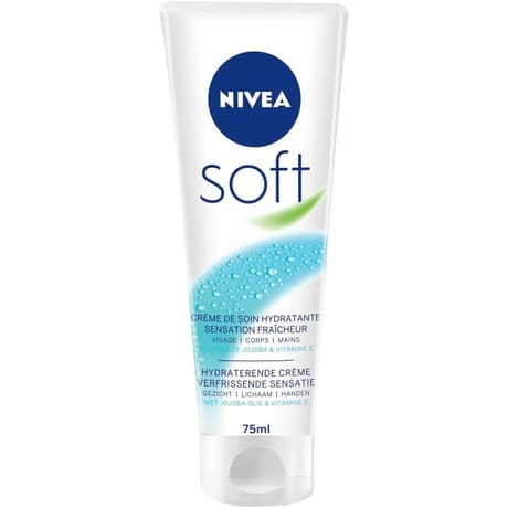 Nivea soft crème de soin hydratante sensation fraîcheur tube 75 ml