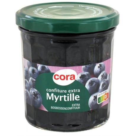 Cora confiture extra myrtille 370g