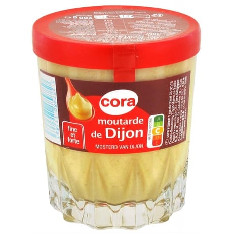 Cora moutarde de Dijon verre whisky 280g
