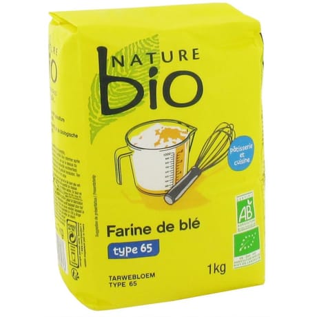 Nature bio farine de blé T65 1kg