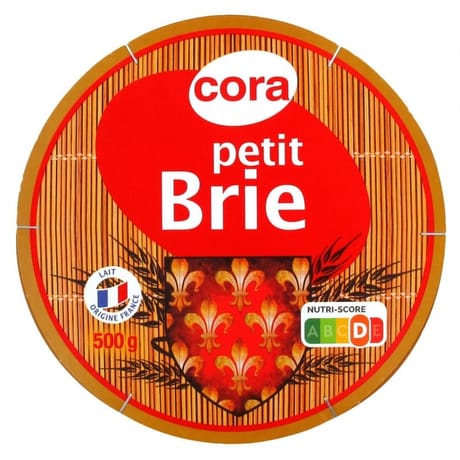 Cora petit de brie au lait pasteurisé 500g