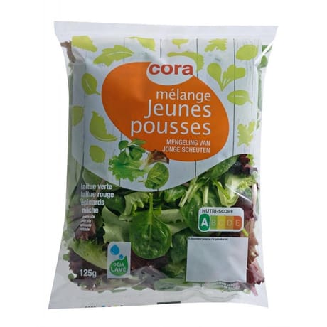 Cora salade mélange jeunes pousses sachet 125g