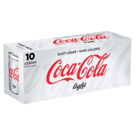 Coca-Cola light frigo pack boite 10x33cl