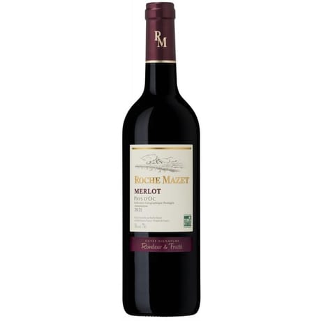 Roche mazet merlot rouge 75cl 12.5%vol