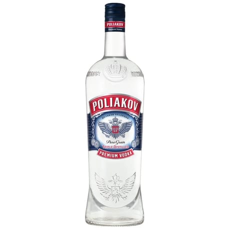 Poliakov vodka pure grain triple distilled 1l 37.5%vol