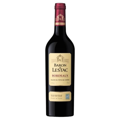 Baron de lestac bordeaux rouge 75cl 13.5%vol