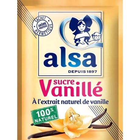 Alsa sucre vanillé 12 sachets x 7,5g