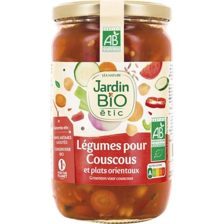 Jardin bio étic légumes pour couscous et plats orientaux bio 660 g
