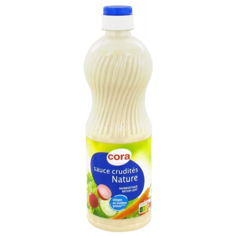 Cora sauce crudités nature allégée 500ml