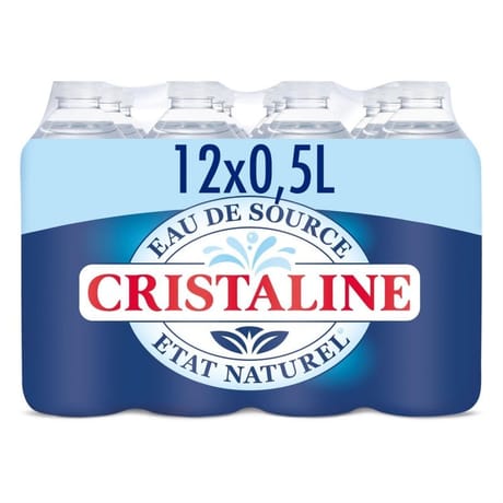 Cristaline eau de source naturelle 12x50cl