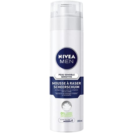 Nivea men mousse à raser peau sensible sensitive 200ml