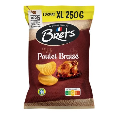 Bret's chips saveur poulet braisé 250g