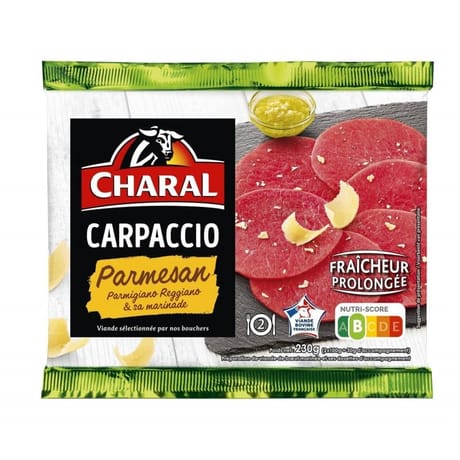 Carpaccio de boeuf au parmesan et sa marinade 230g Charal