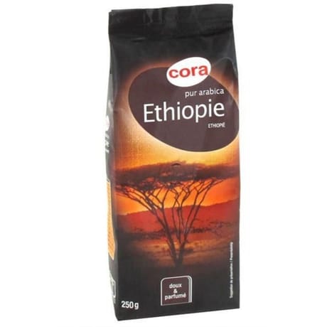 Cora café moulu pur arabica Ethiopie 250g