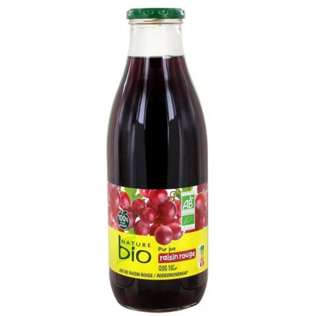 Nature bio pur jus de raisin bocal 1l