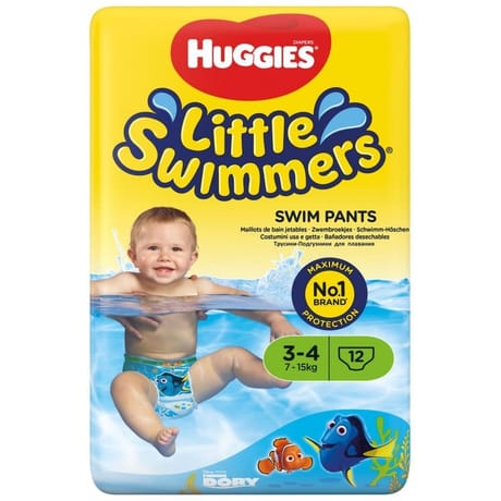 Huggies little swimmers maillots de bain jetables t3/4 x12