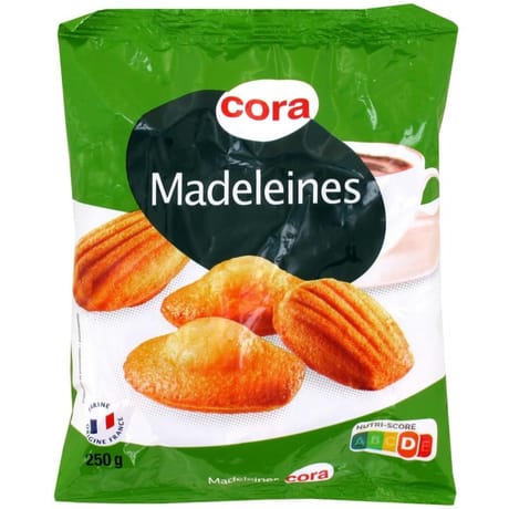 Cora madeleines aux oeufs frais 250g