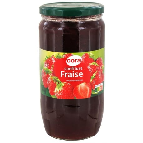 Cora confiture de fraises 1 kg