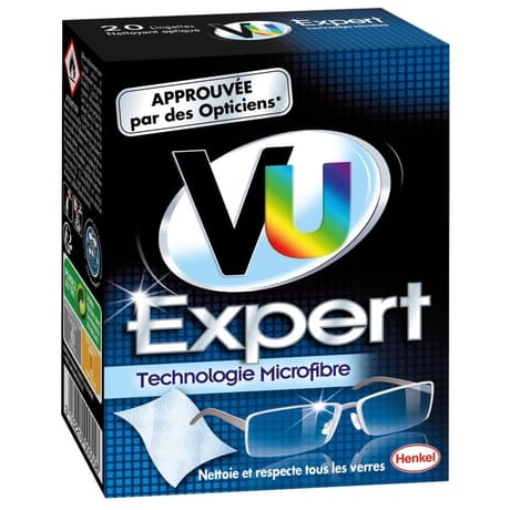 Vu expert nettoyant optique 20 pochettes