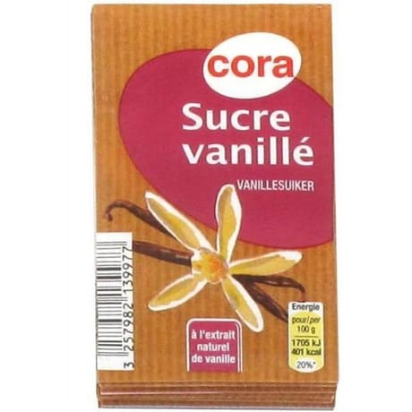 Cora sucre vanillé 10 sachets 75g