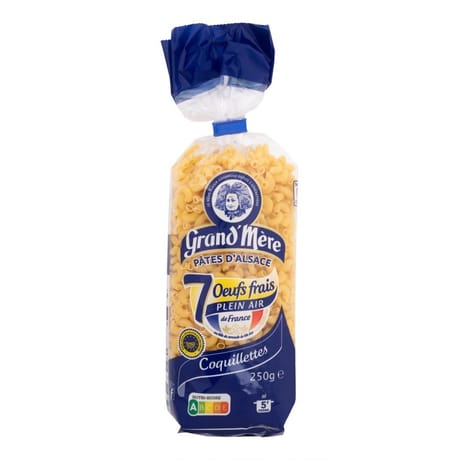 Grand'mère coquillettes 7 oeufs frais 250g