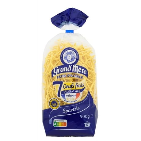 Grand'mère spaetzle 7 oeufs frais 500g
