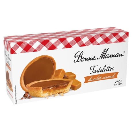 Bonne Maman tartelettes au chocolat et caramel 135g