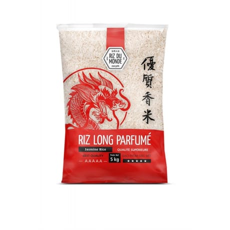 Riz du monde riz long blanc parfumé dragon 5kg