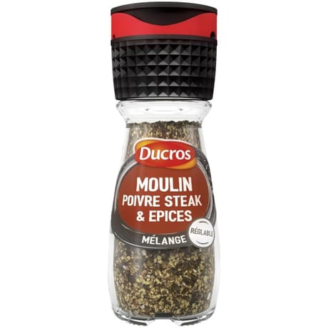Ducros moulin mélange poivre steak et épices 35g