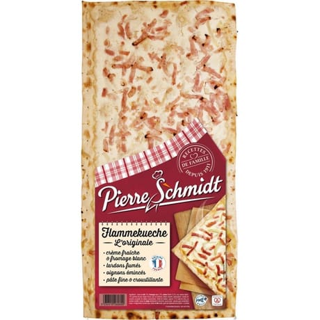 Pierre Schmidt tarte flambée alsacienne aux lardons et oignons 400g