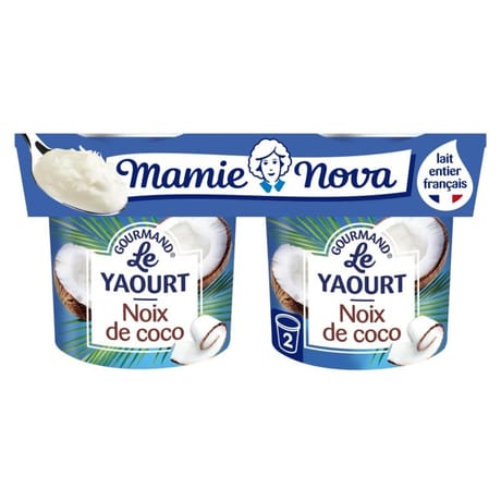 Mamie Nova  gourmand yaourt noix de coco 2x150g