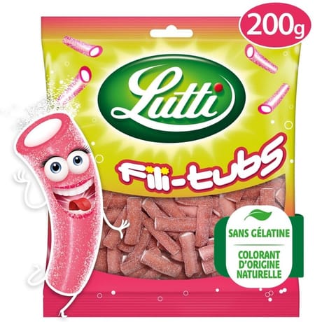 Lutti fili tubs fraise 200g