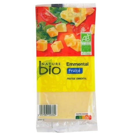Nature bio emmental portion fruité 28%mg 250g
