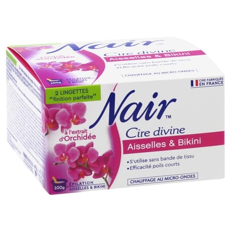 Nair cire divine orchidée résine micro-ondable pot 100g