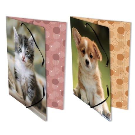 Animaux domestiques nature future chemise élastique 3 rabats a4