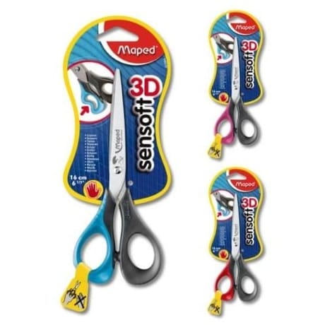 Maped ciseaux sensoft 16 cm gaucher