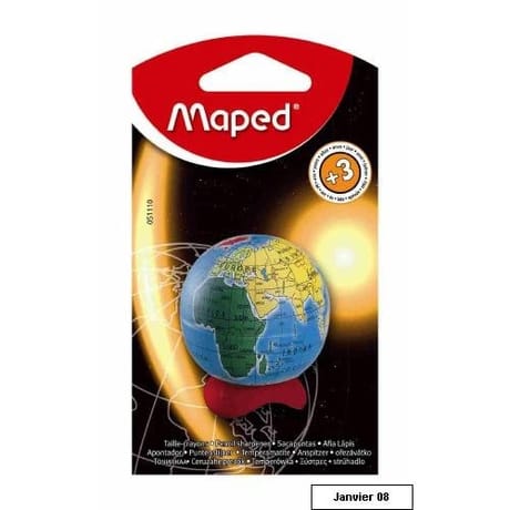 Maped taille crayons globe 1 usage