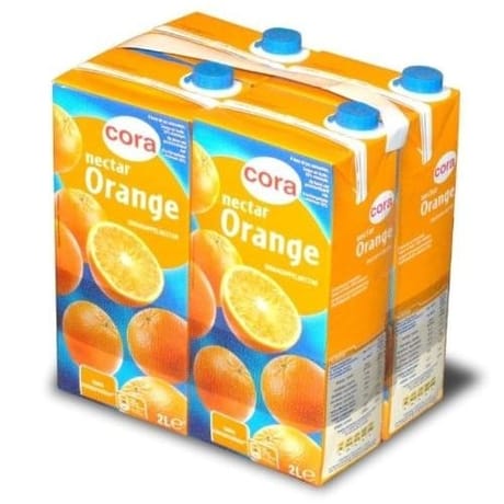 Cora nectar orange brique 4x2 l