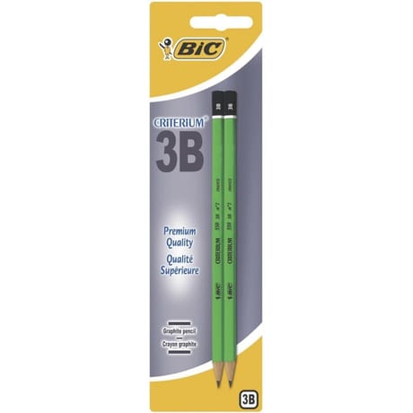 Bic lot de 2 crayons graphite critérium 3b