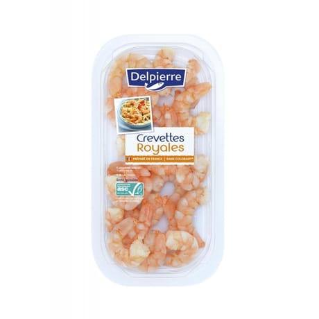 Delpierre crevettes royales décortiquées 150g